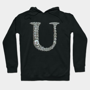 Skull Alphabet U Hoodie